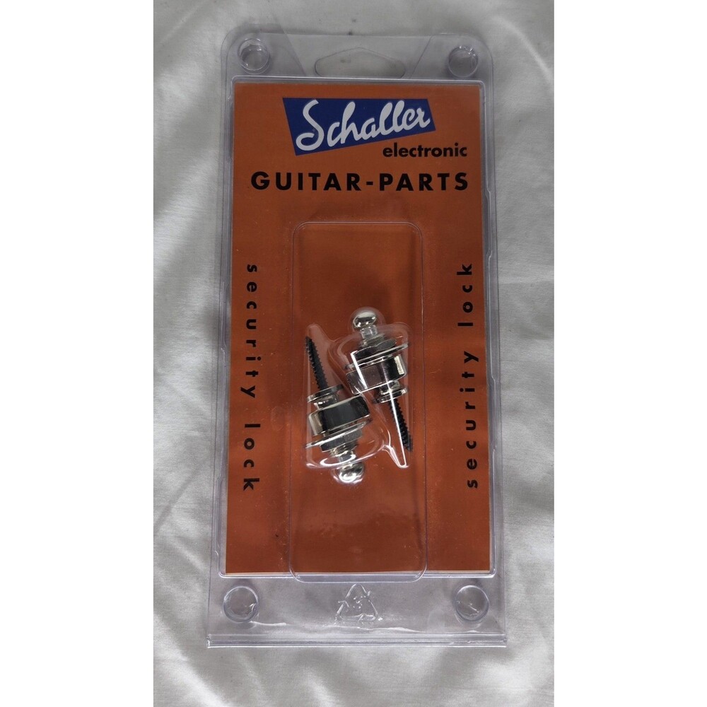 Schaller Original Quick Release Guitar Bass Strap Locks Nickel Set Of 2